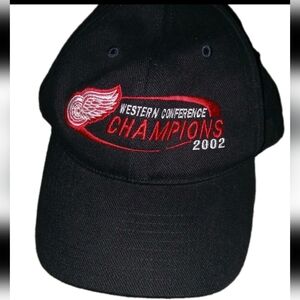 Detroit Red Wings 2002 Western Conference Champions Twins Enterprise VTG Hat NWT